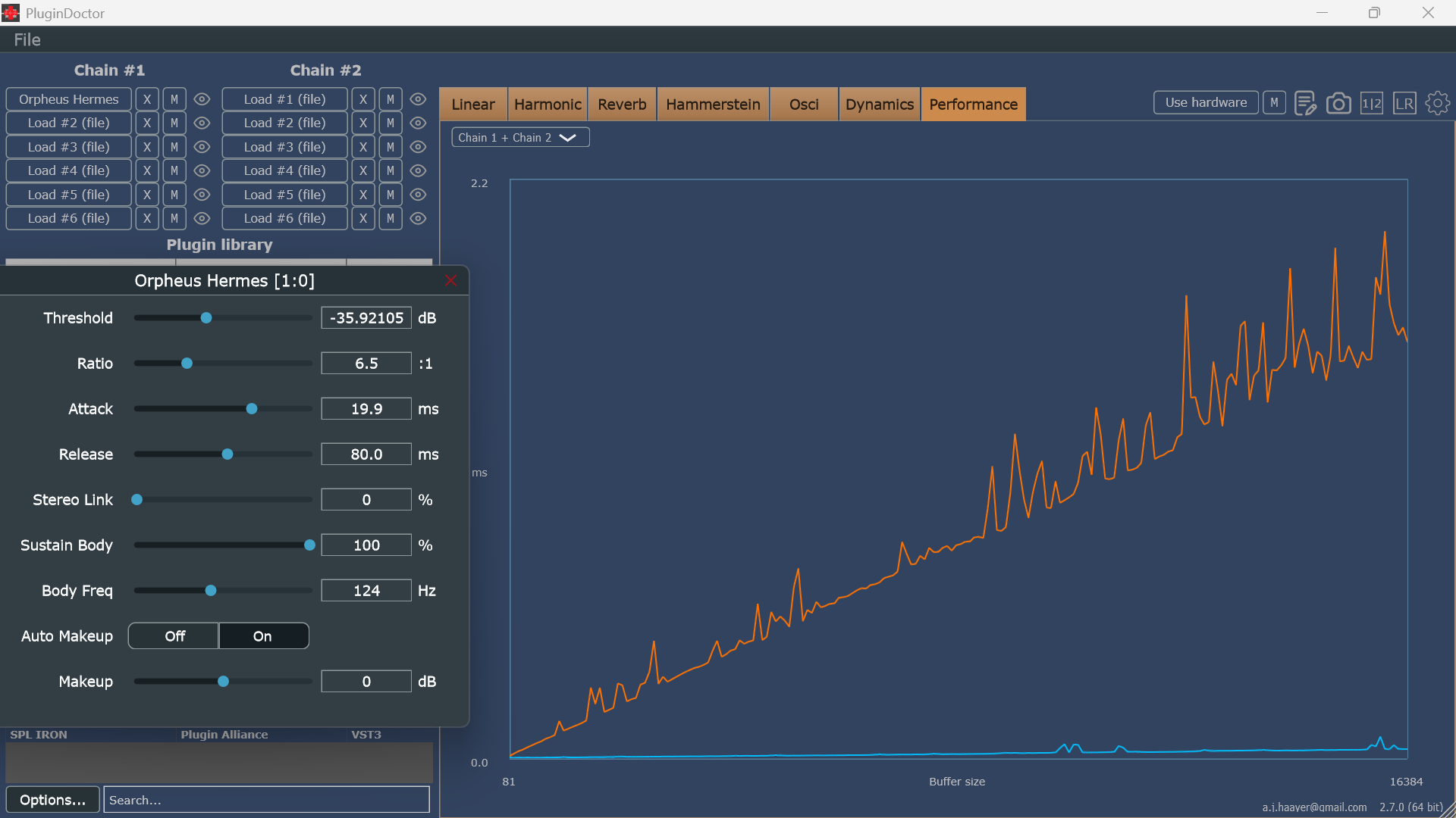 Orpheus Hermes zero-latency execution sweep